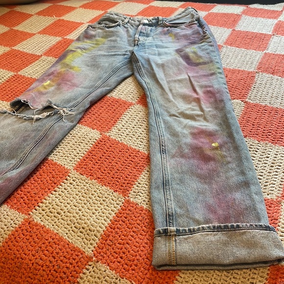 Size 6 womens straight leg H&M high rise jeans - Picture 5 of 17